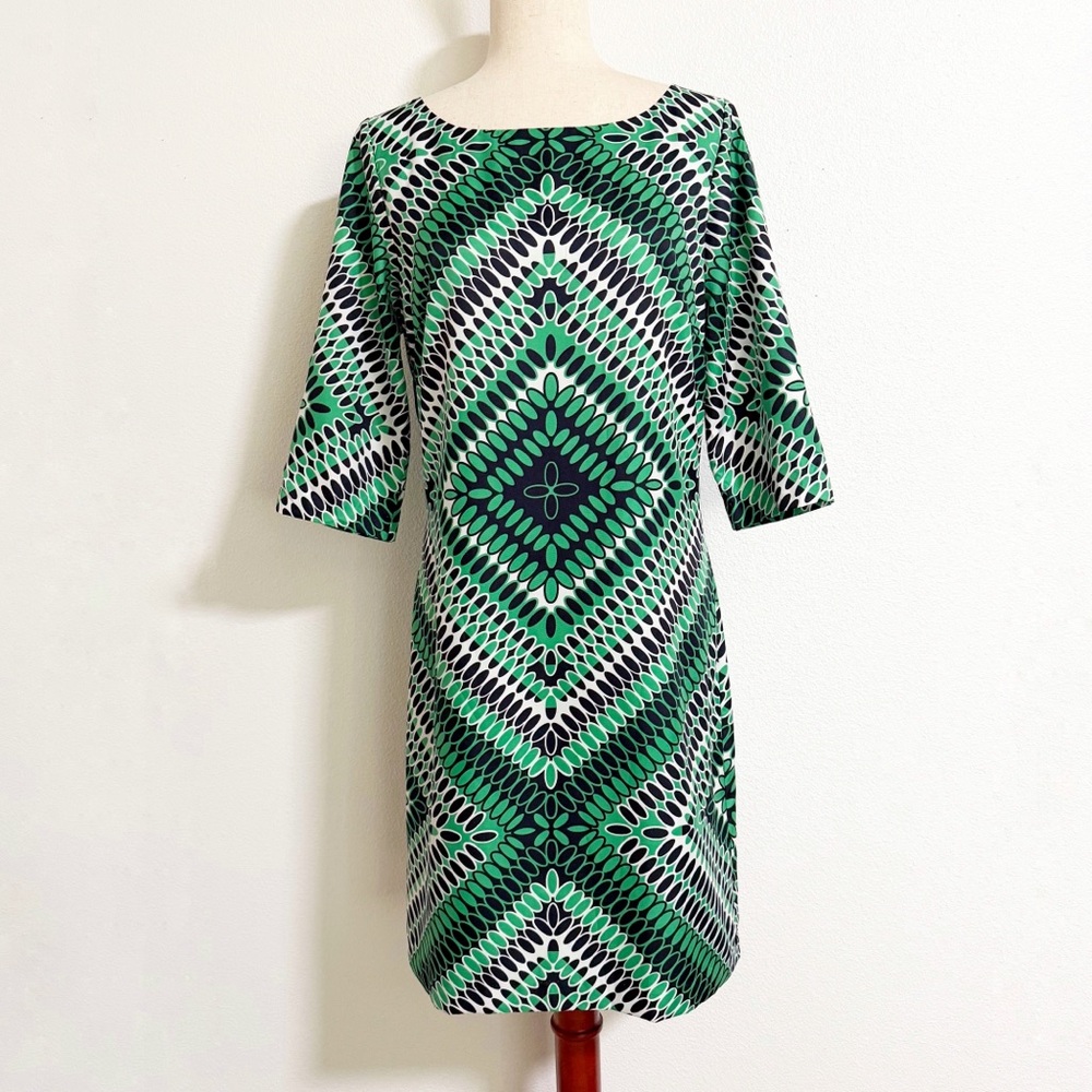 Banana Republic Satin Kaleidoscope Sheath Dress